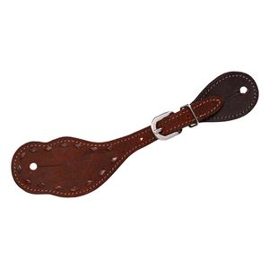 Tough1 Brown Buckstitch Mens Spur Straps  Tough1